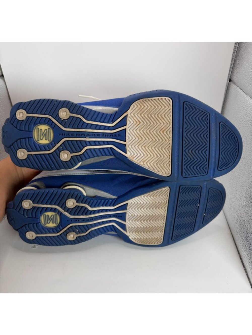 Nike Flight Shox Elite Slam Shoes Mens Size 11 Blue White Basketball 324826-141 - Picture 13 of 14